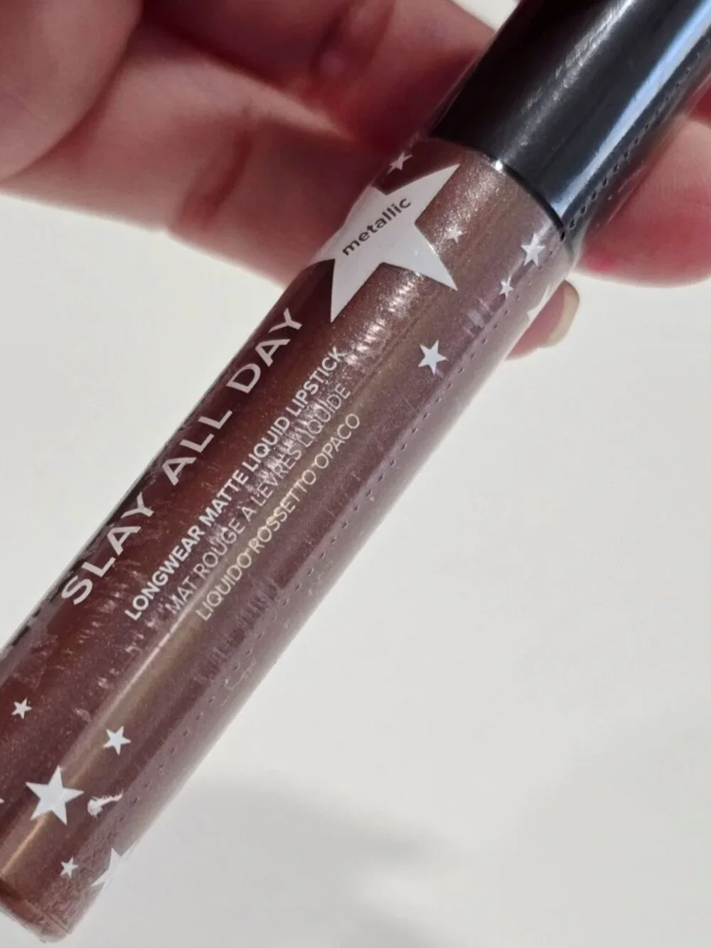 Lottie London ✦ Slay All Day Metallic Matte Liquid Lipstick ✦ Shook Bold Shimmer